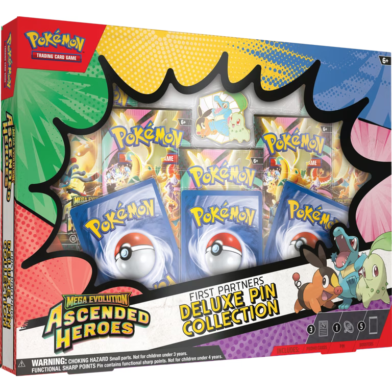Pokemon Ascended Heroes First Partners Deluxe Pin Collection