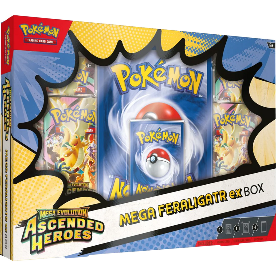 Pokemon Ascended Heroes Mega Feraligatr EX Box
